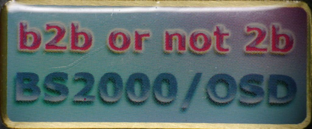 Pin BS2000/OSD b2b  or not 2b 2003