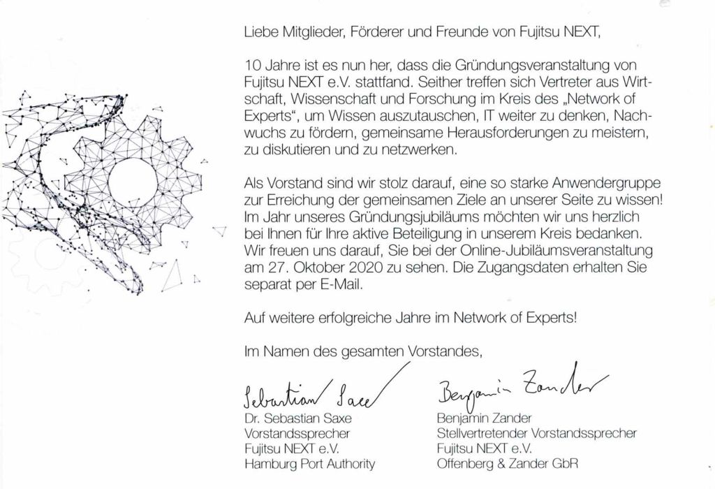 10 Jahre Fujitsu NEXT e.V.