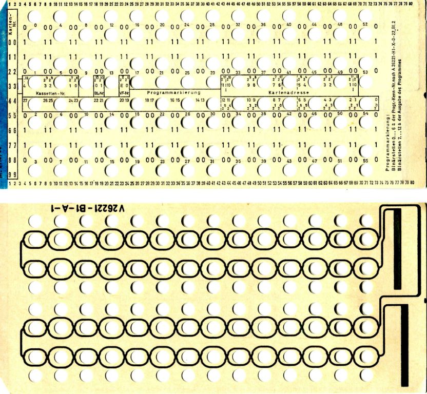 4004 35 Lochkarten für das Gedächtnis (ROM)