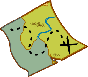 Karte der Etappe
